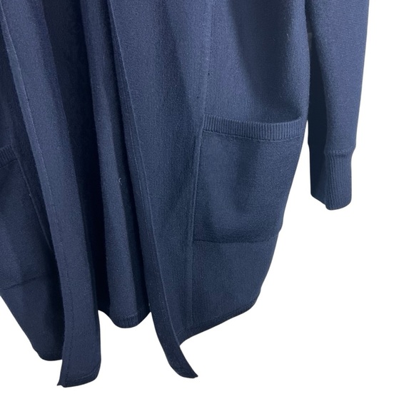 ATHLETA Chill Chaser Sweater Jacket Navy Heavy Knit with pockets Size Small - Picture 6 of 10